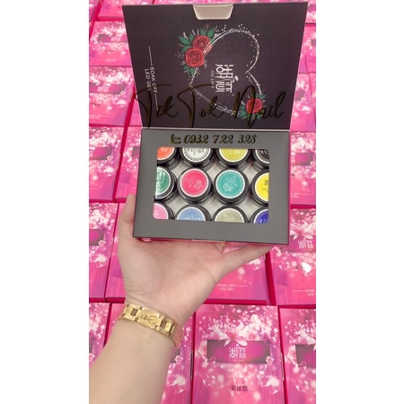 gel vẽ 12 màu hulan