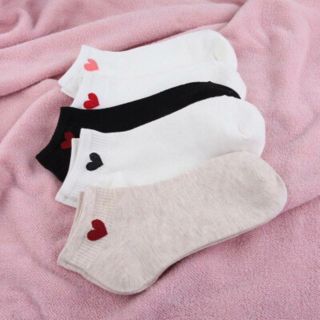 Lố 10 đôi tất tim cổ ngắn