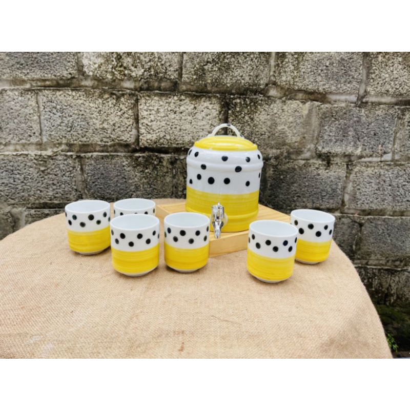 Bình nước sứ 4 lít và 2,5 lít.Hàng vẽ tay gốm sứ Bát Tràng.
