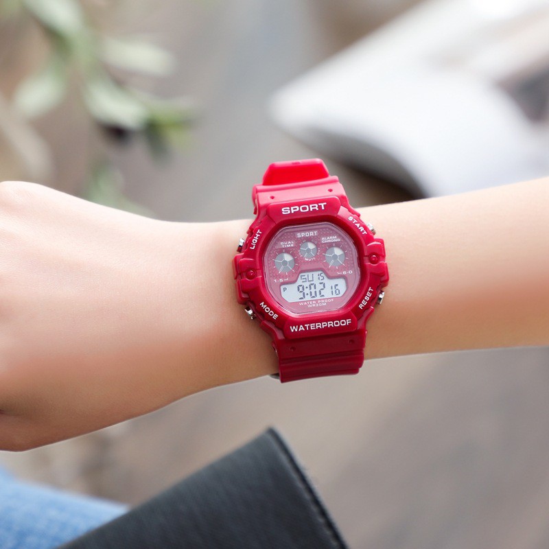 Đồng hồ điện tử nam nữ Sport S3V kiểu dáng thể thao, chống nước tốt, full chức năng | BigBuy360 - bigbuy360.vn