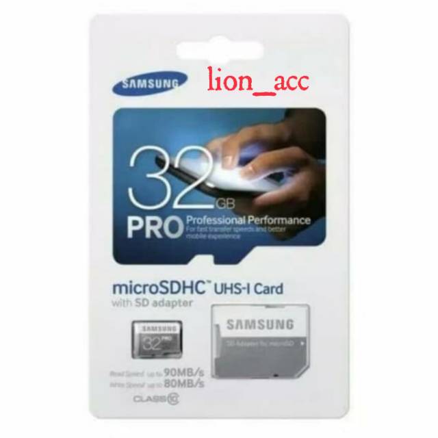 Thẻ Nhớ Samsung Pro 32gb Sdhcard Micro Sd Pro 90mb / S