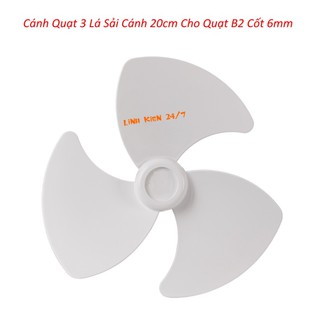 Cánh Quạt 3 Lá Sải Cánh 20cm Cho Quạt B2 Cốt 6mm