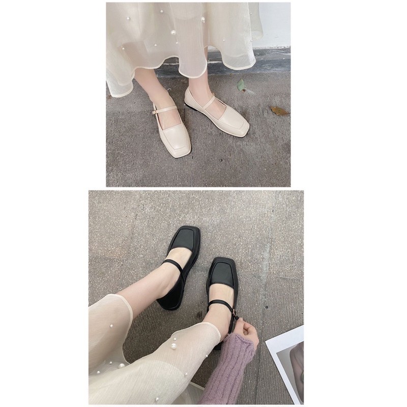 GIÀY BÚP BÊ GIÀY BỆT THỜI TRANG NỮ_GIÀY DA CHỐNG THẤM OXFORD VINTAGE XINH XẮN | BigBuy360 - bigbuy360.vn