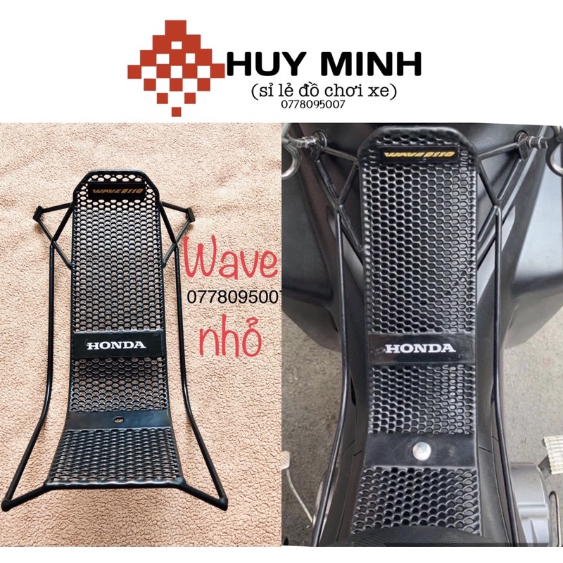 BAGA GIỮA XE WAVE 100; 110; WAVE LỚN WAVE NHỎ DẠNG LƯỚI KẼM NHÚNG NHỰA