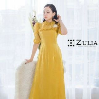 Áo dài cao cấp 4 tà tay lỡ chất liệu tơ sống trong lót lụa , chất óng nhìn sang , ko co giãn , sp kèm quần.