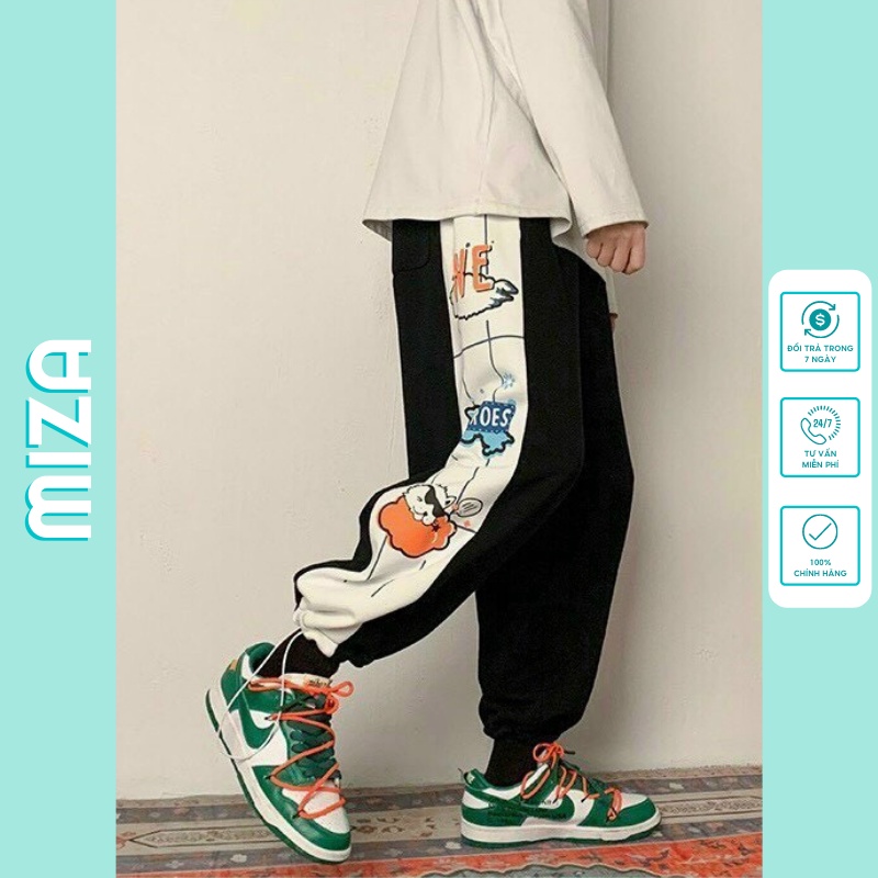 Quần jogger thun nam nữ unisex nỉ da cá thể thao bigsize pants đen túi hộp basic gym dáng hàn quốc dây rút đẹp HỌA TIẾT