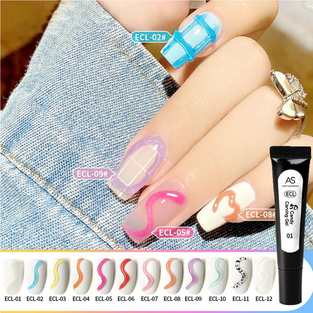 Sơn Móng Tay UV Gel 3D Chuyên Nghiệp Màu Sắc Tươi Sáng 10g Dành Cho Nữ