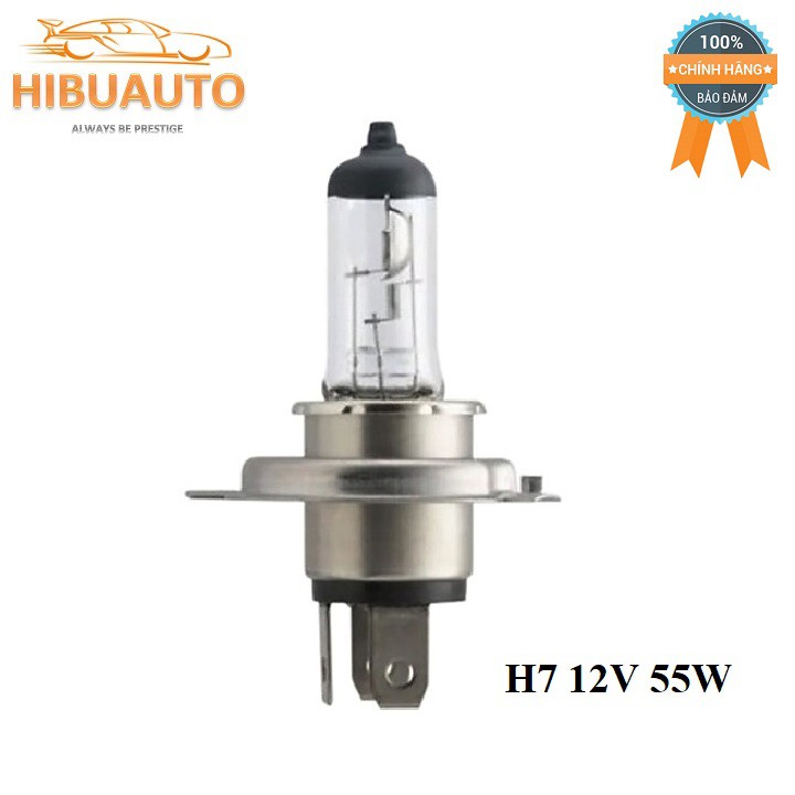 { NHẬP KHẨU } Bộ 2 Bóng Đèn Chiếu Sáng Halogen BOSCH H7 12V 55W HIBUAUTO