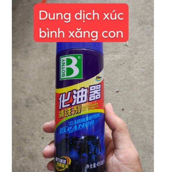 DUNG DỊCH XÚC BÌNH XĂNG CON BOTNY, RỬA HỌNG GA, VỆ SINH KIM PHUN