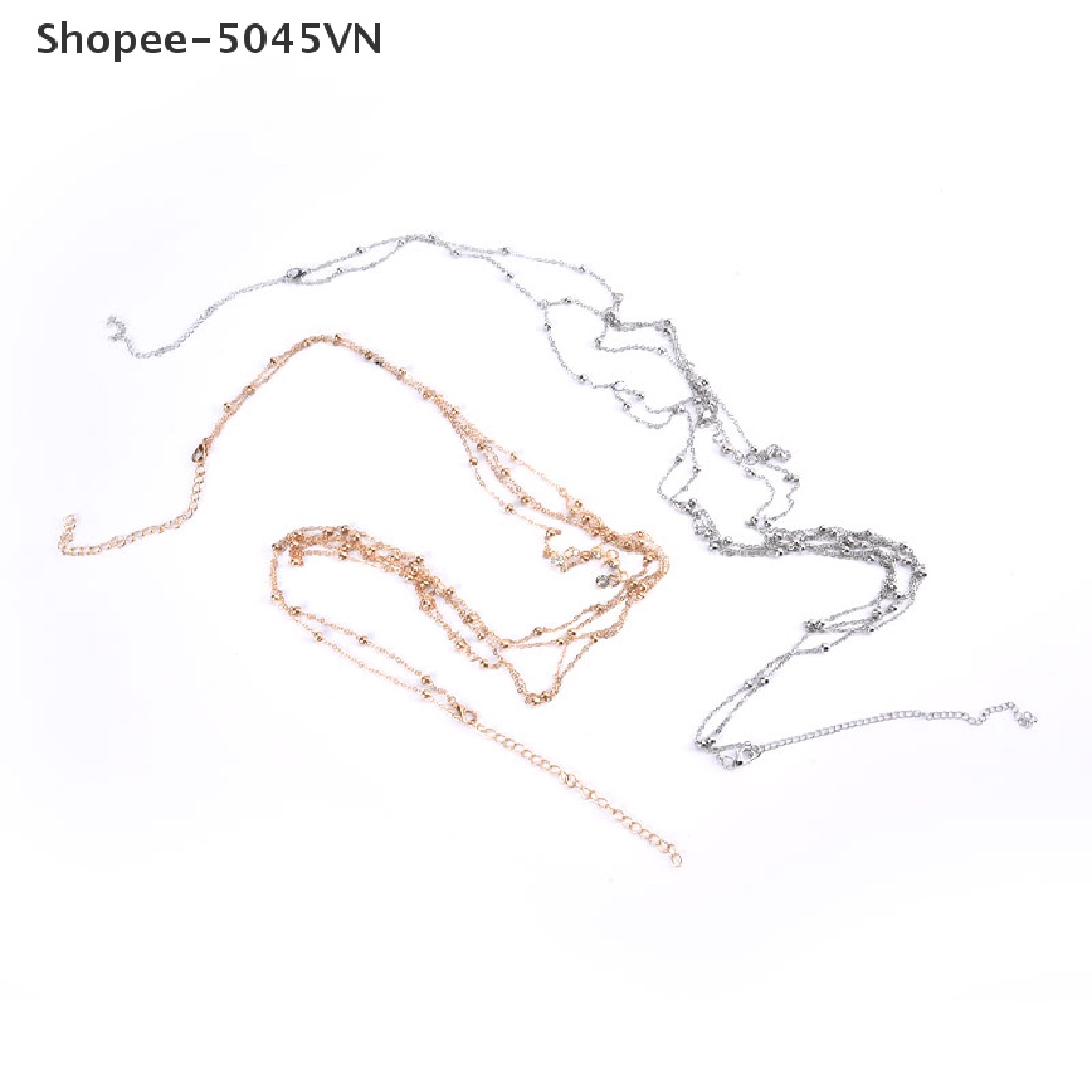 [rain] Bikini Mắt Xích Kim Loại Rỗng Phong Cách Gợi Cảm Cho Nữ