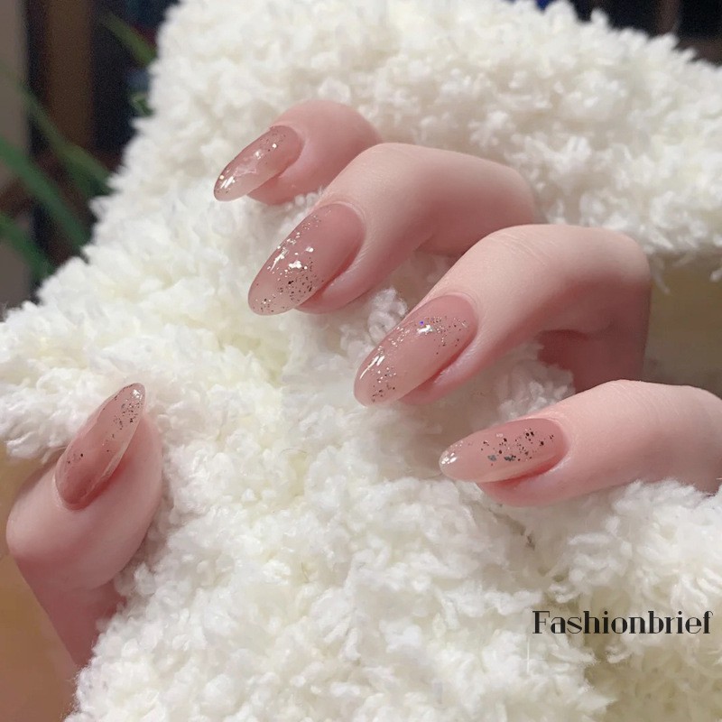 Bộ 24 móng tay giả phối màu sắc nhã nhặn thời trang