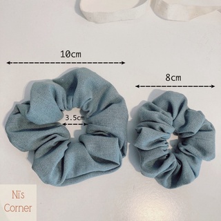 Set 2 Scrunchies - Cột tóc Linen vintage (Blended Linen Size Mini)
