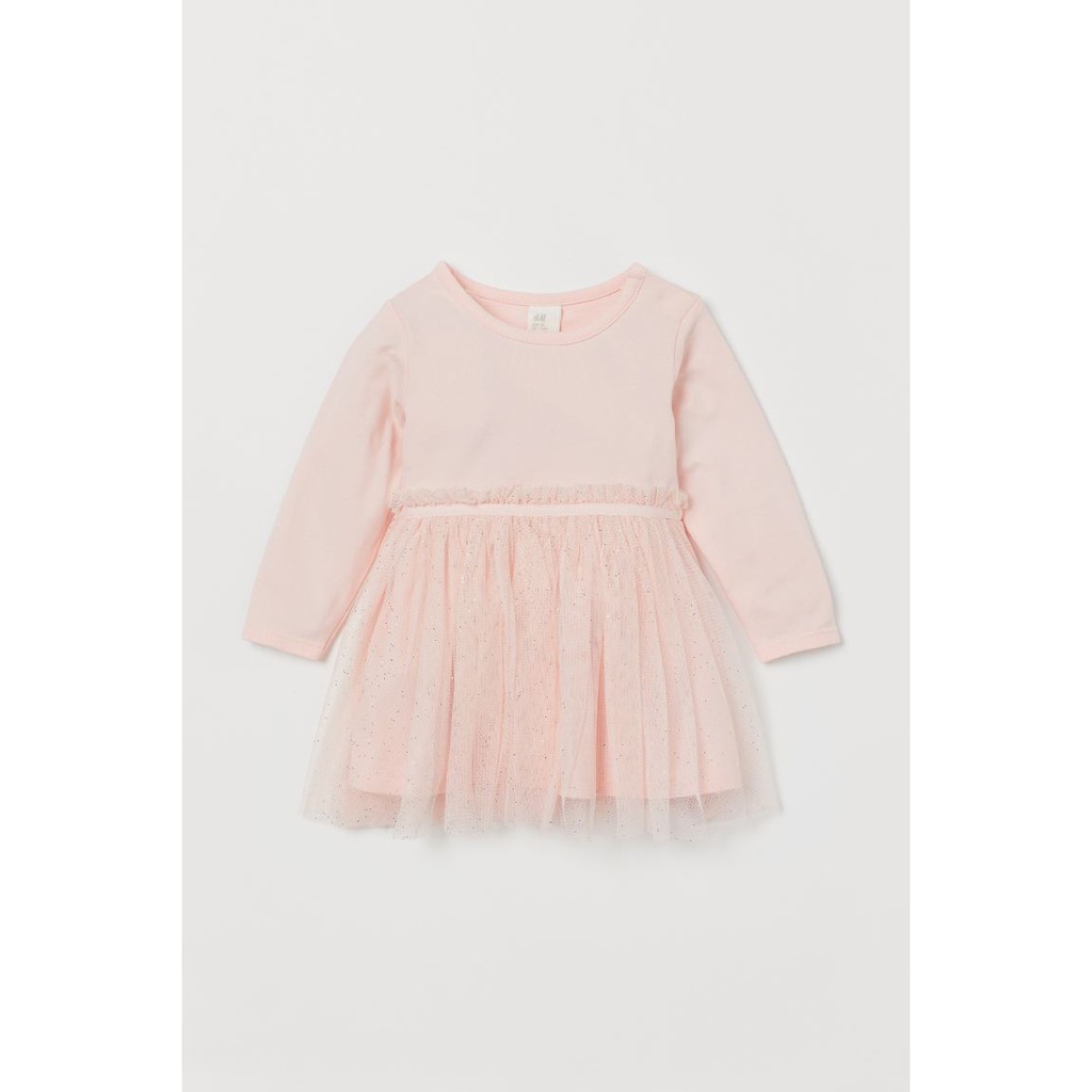 Váy xòe tutu hồng HM H&amp;M size 6-9m, 2-3y_hàng chính hãng authentic