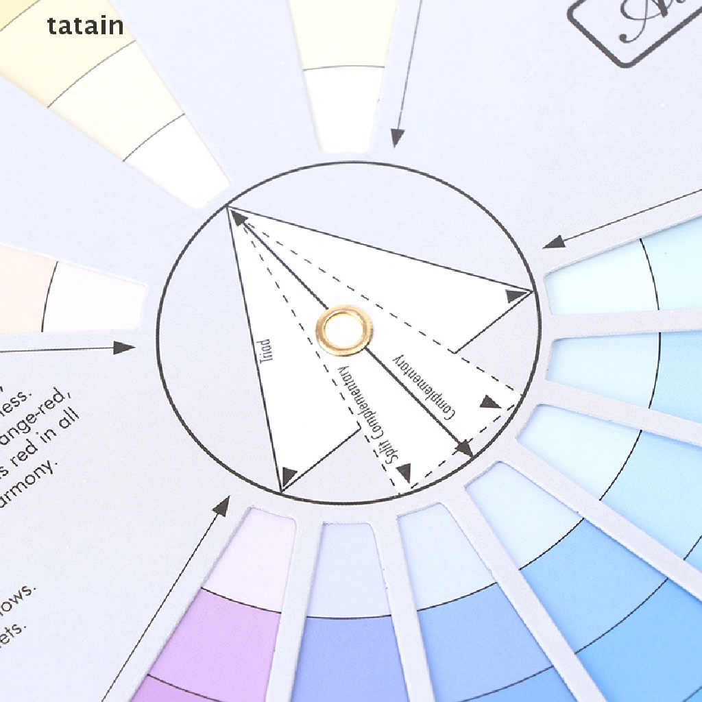 Bảng pha màu bằng giấy hình tròn dùng trang trí móng/ xăm hình CVX