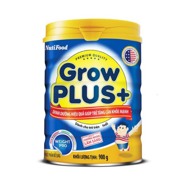 Sữa Nuti Grow Plus + Xanh 900gr