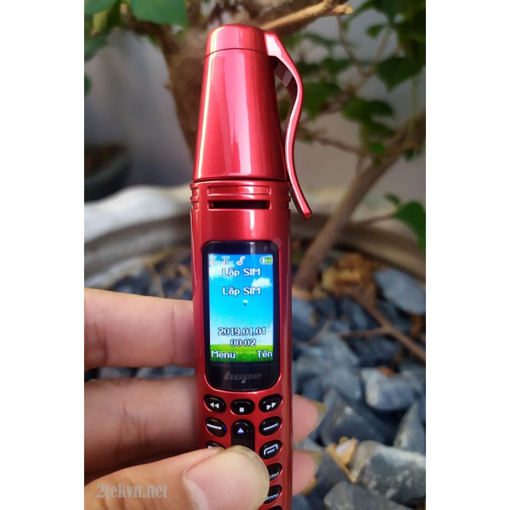 [Sốc] Điện thoại mini hình cây bút HOPE AK007 2 sim sóng giá rẻ-Bảo hành 12 tháng