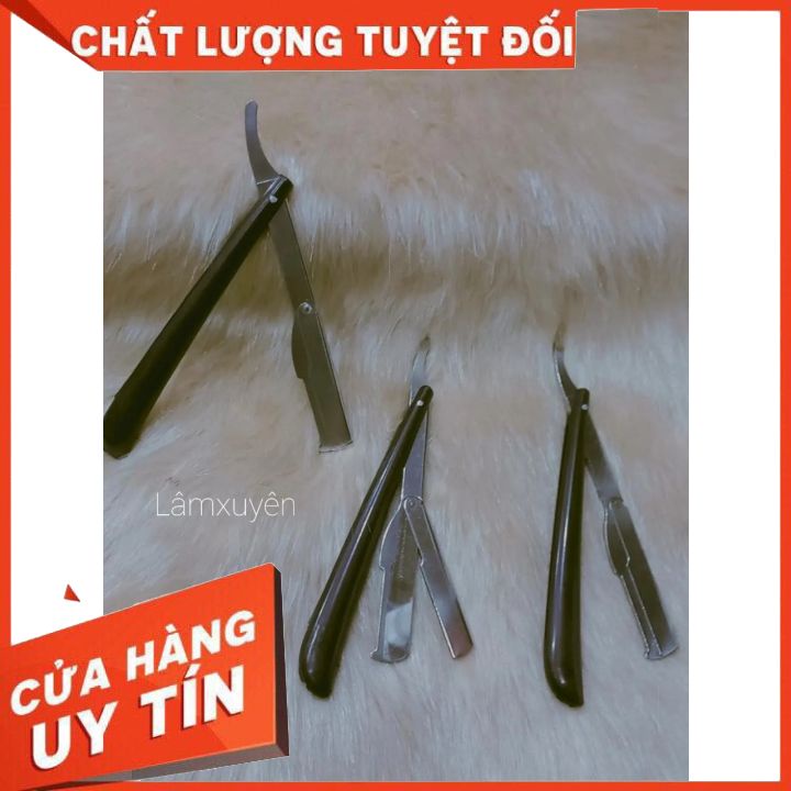 Dao cạo lông mặt cán nhựa chuyên dụng cho salon 🍔 FREESHIP 🍔 dễ thao tác lưỡi dao bằng nhôm chống rỉ sét [ chính hãng ].