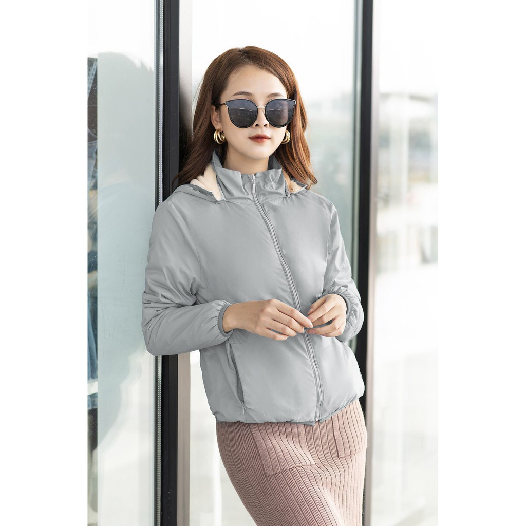 Áo phao lót lông SEFA mũ rời cao cấp