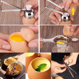 IE❤Kitchen Stainless Steel Egg Opener Shell Top Cutter Tools Eggs Cracker Separator