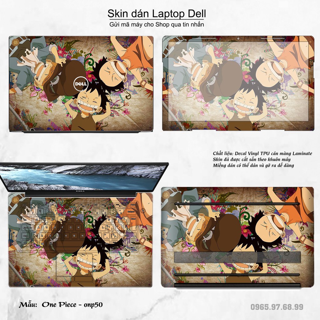 Skin dán Laptop Dell in hình One Piece _nhiều mẫu 25 (inbox mã máy cho Shop)