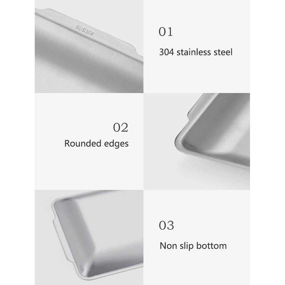 Khay Nướng Bánh Chống Dính Hình Chữ Nhật Tiện Dụng Cho Nhà Bếp