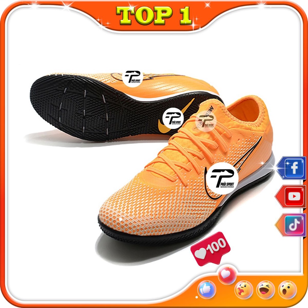 Giày Bóng Đá Sân Cỏ Nhân Tạo Mercurial Vapor 13 Pro IC Orange Top 1 Sport