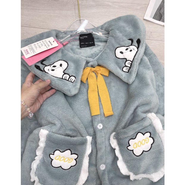 Bộ đồ nữ xinh xắn.Bộ lông dày, ấm áp.Bộ ngủ nữ phối lông dễ thương.Set bộ lông tiểu thư.
