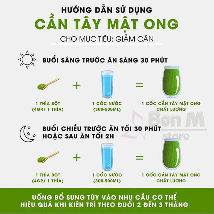 Bột cần tây mật ong motree giảm cân nhanh cấp tốc detox giảm béo an toàn hiệu quả