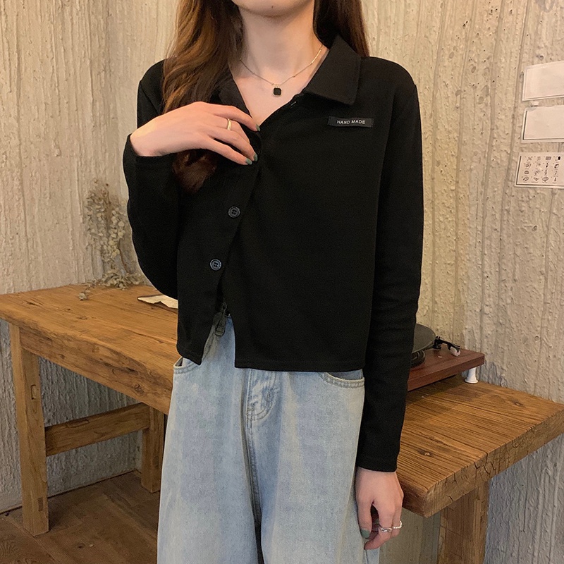 Áo Thun Polo Nữ Dài Tay Vạt Chéo Phối Cúc Thời Trang Sugal TOP NU 051V2