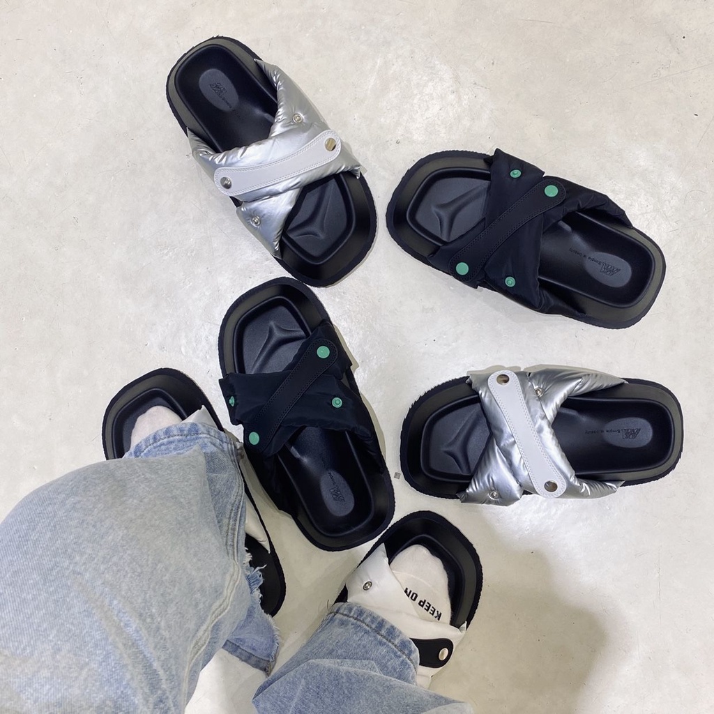 Dép đế xuồng Giày Mũi Vuông Đế Dày Phong Cách Mới Mùa Hè Cho Nữ