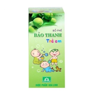 Siro bổ phế Bảo Thanh - tiêu đờm giảm ho, viêm phế quản, viêm họng cho trẻ sơ sinh trở lên