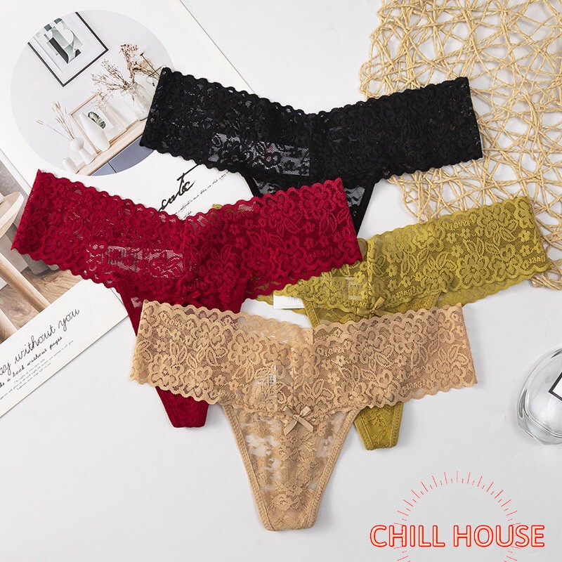Sỉ 10 quần lót ren lọt khe 6214 - CHILLHOUSE