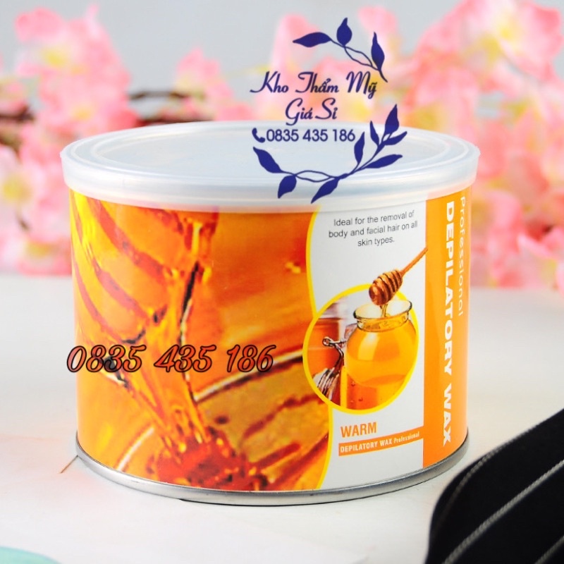 Sáp Wax Lông Nóng Mật Ong Tặng kèm 25 que đè lưỡi