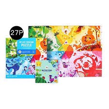 Đồ chơi giáo dục: Xếp hình nghệ thuật theo chủ đề:  My Art Creation Puzzle & Time learning puzzle  - Joan Miro- KKstore