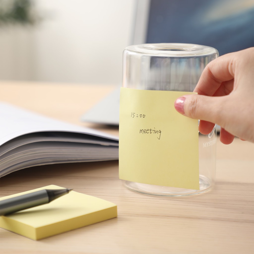 Tệp 100 Tờ Giấy Nhắn, Giấy Note, Sticky Note Deli, 3&quot;x3&quot; (76x76mm), Màu Vàng - EA00353