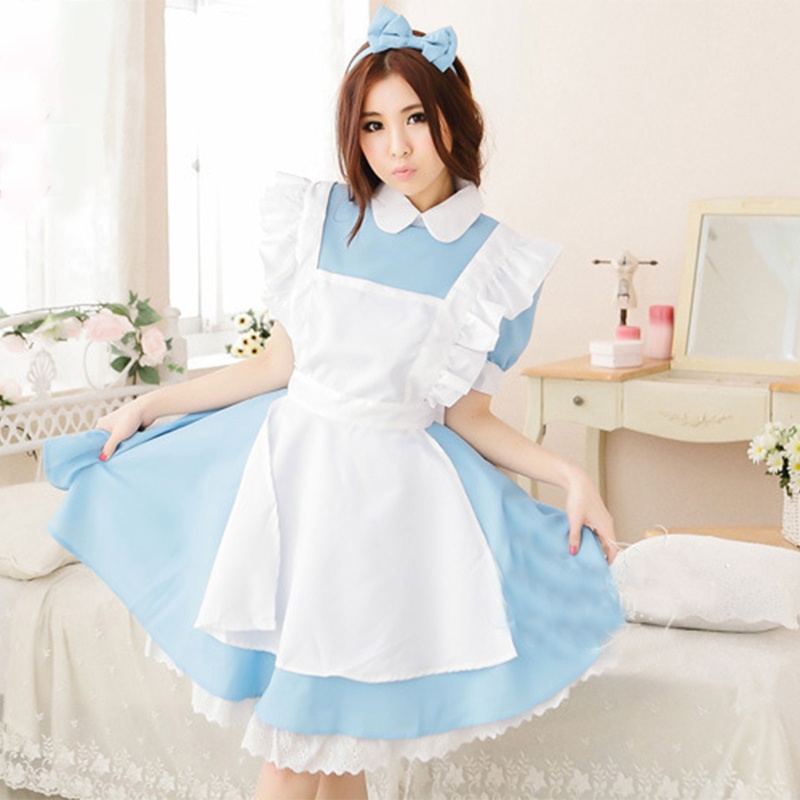 Đầm Hóa Trang Cô Hầu Gái Phong Cách Lolita Xinh Xắn