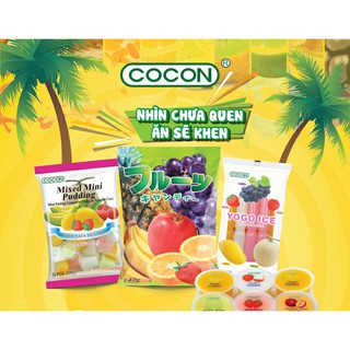 Thạch Rau Câu Cocon Mixed Mini Nata de Coco Pudding 225G