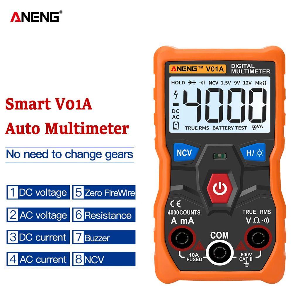 Vạn Năng Kế Kỹ Thuật Số ANENG V01A Ohm RMS AC / DC