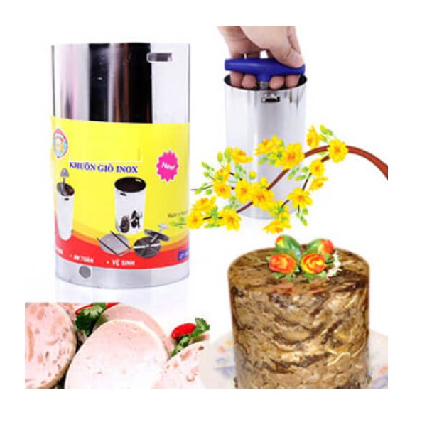 [HCM]Khuôn Làm Giò Loại 0.5Kg Inox 304 Không Gỉ Hàng VNCLC VV BAÌ