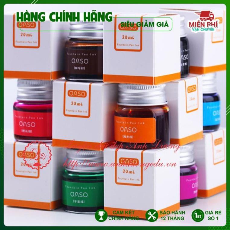 Mực Oaso 20ml - Mực Nhật, Mực Chính Hãng, Nhập Khẩu Nhật, Không Lắng Cặn, Màu Tươi Sáng