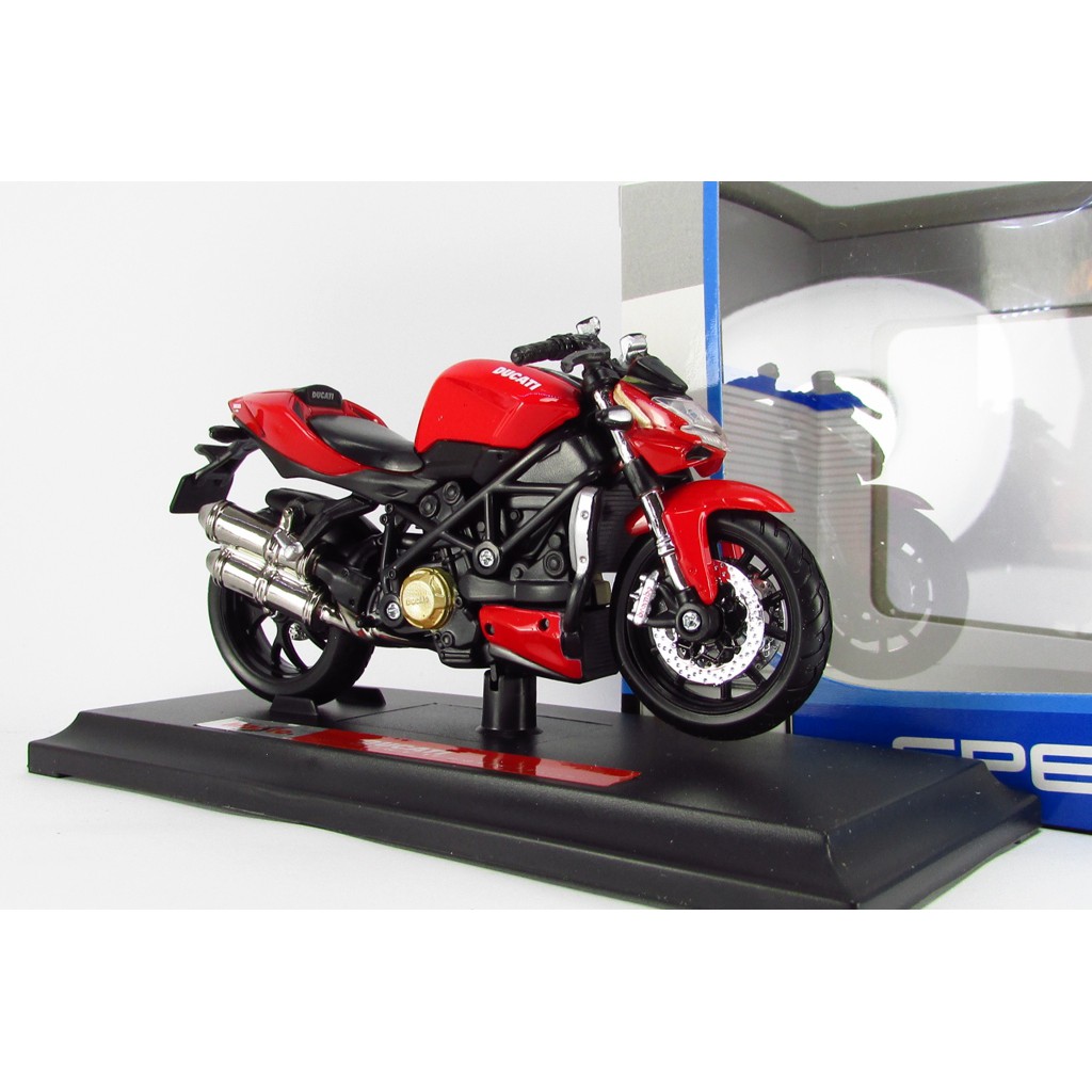 XE MÔ HÌNH 1:18 MOTO DUCATI STREET FIGHTER S - MAISTO - 8794