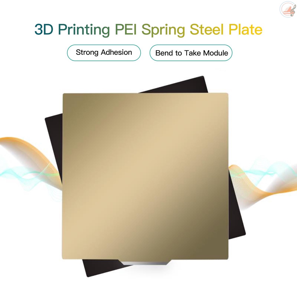 Aibecy PEI Spring Steel Sheet Hotbed Build Platform with Magnetic Backplate 310*310mm/12.2*12.2in Compatible with CR-10 Series Anet A8 Plus Sidewinder X1 3D Printer