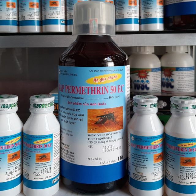 Thuốc diệt muỗi Map Permethrin 50EC (chai 100ml)sz