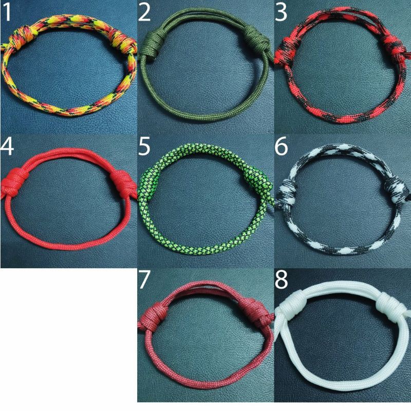 Vòng tay Paracord Thắt Rút Freesize (nhận đổi màu)