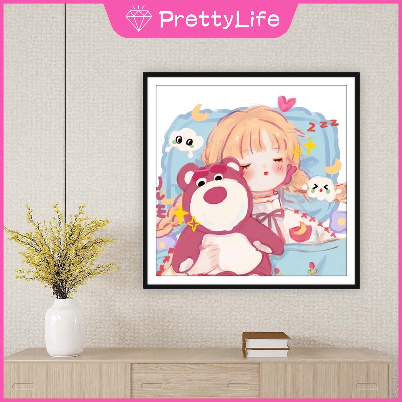 Bộ Tranh Đính Đá 5D Tự Làm Hình Nhân Vật Disney 30x30cm