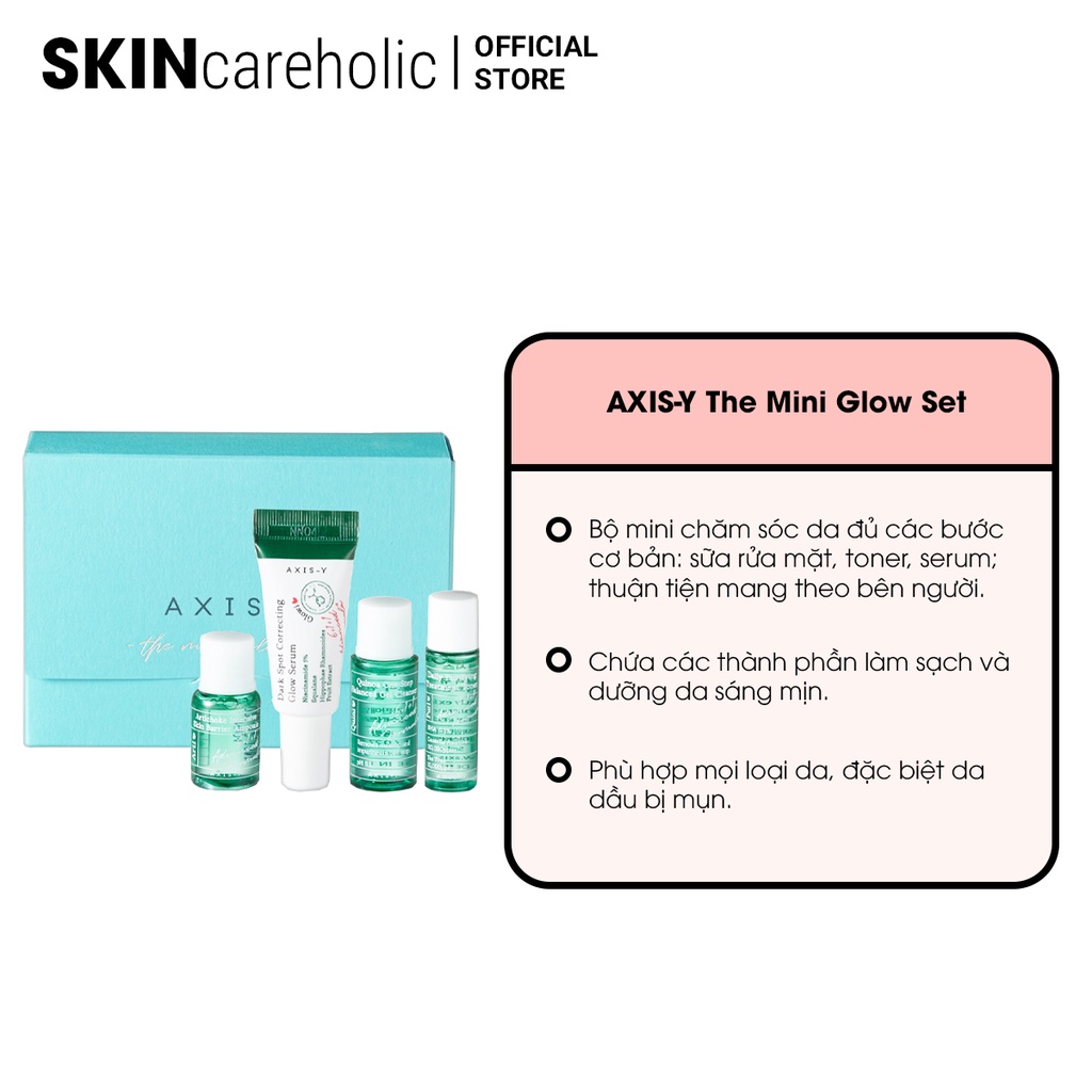 Combo Làm Giảm Mụn AXIS-Y The Mini Glow Set