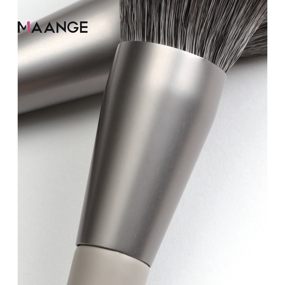 Set 12 Cọ Trang Điểm Maange Thân Màu Bạc Lông Siêu Mềm Mại