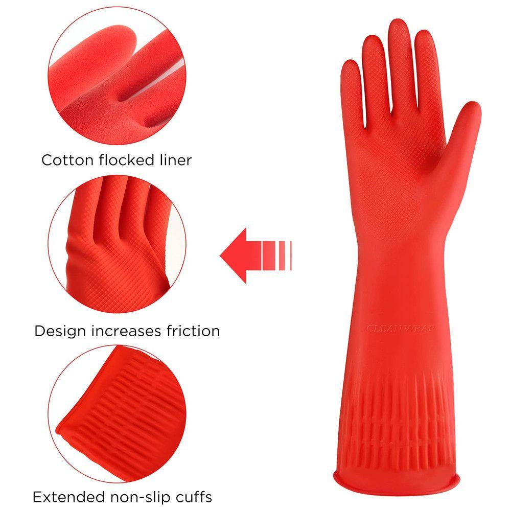 Găng Tay Cotton Lót Vải Bền Chống Nước Dùng Rửa Chén