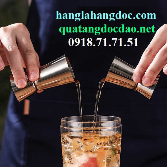 Ly đong 2 đầu pha chế bartender, dung tích 25/50ml