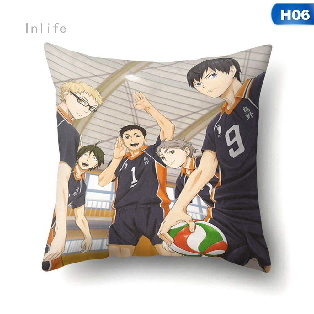 Vỏ Bọc Gối 17.7x17.7 Inch Inlife Zhizhong Haikyuu Shoyo Hinata